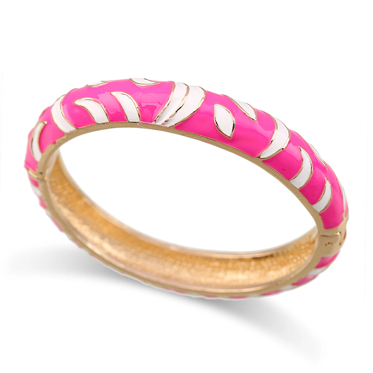 HAHA&TOTO New Lager Size Double Colors Enamel Round Statement Bracelet for Women Girls Bangle Jewelry Party Wedding Dropshipping