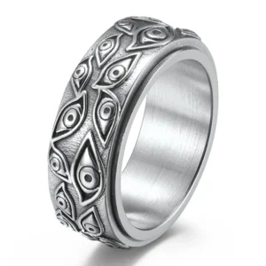 Ring Size 14 Eye Of God Titanium RotatingDecompression Hyperactivity Rings For Women MenWestern Jewelry Bulk ltems Wholesale